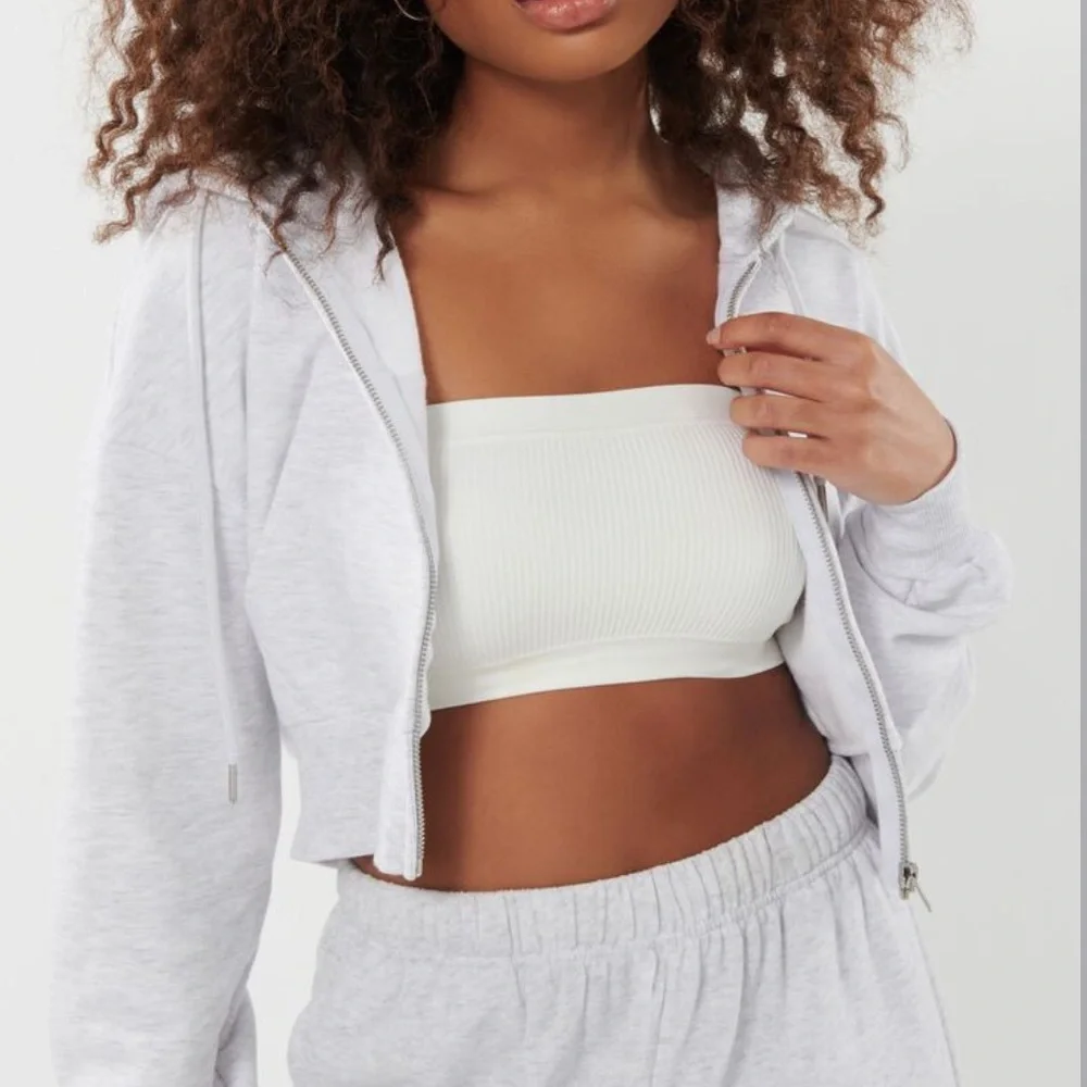 Garage Cropped Zippie Hoodie (Size: M) - Picture 4 of 15